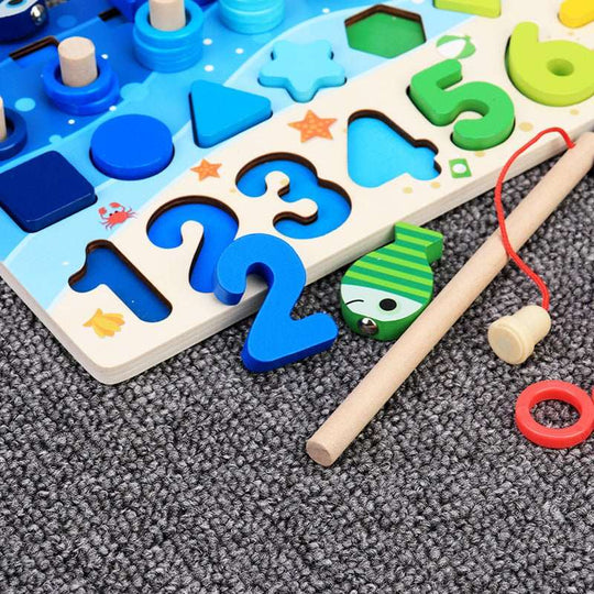Wooden Letters & Numbers Puzzles - WaWeen Toys