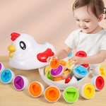 Matching Easter Eggs with Yellow Eggs Holder - STEM Toys Educational Easter Eggs Toy for Kids and Toddlers - WaWeen Toys